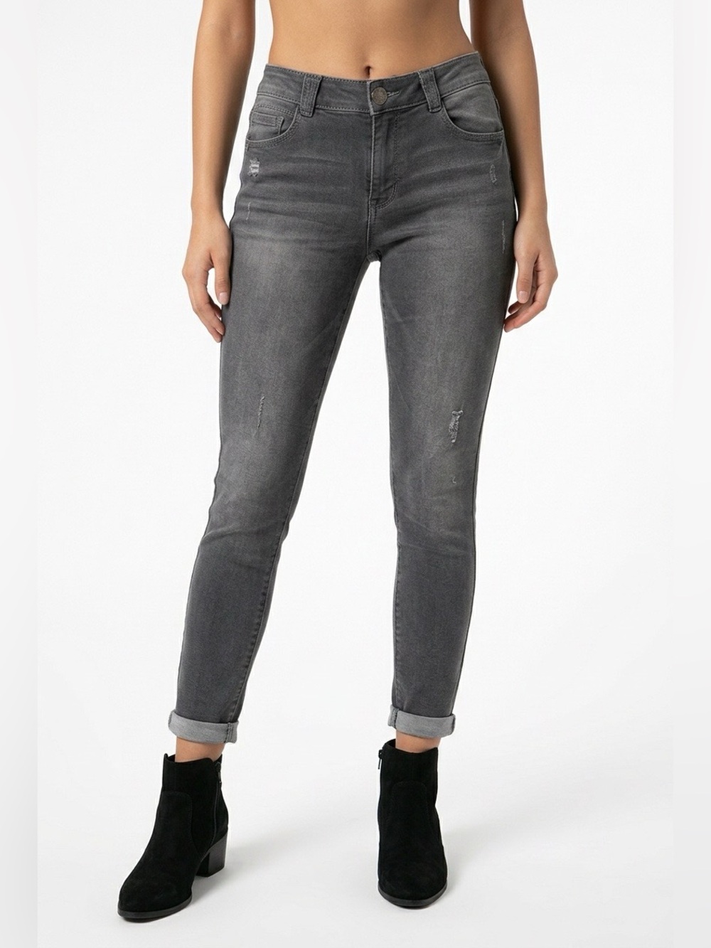 Grey Democracy “Ab” solution cropped Women's Jeans